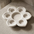 Lotus Concrete Judaica Tray and Candle Holder