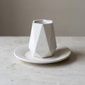 Modern Concrete Kiddush Cup and Plate Set
