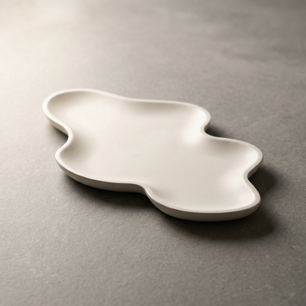 Organic Cloud Tray Shabbat Table Decor