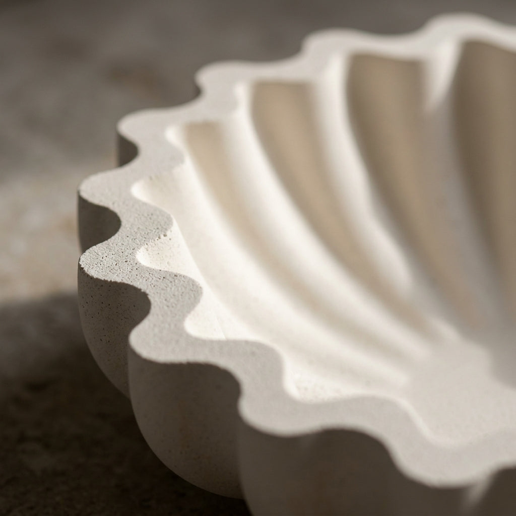 Petal Wave Concrete Bowl