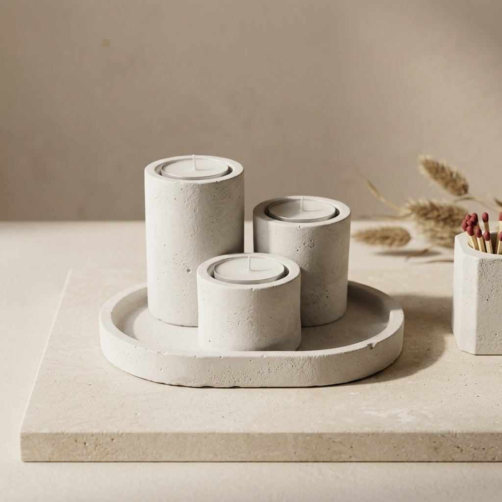 Minimal Candle Trio Set