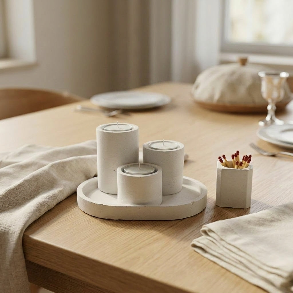 Minimal Candle Trio Set