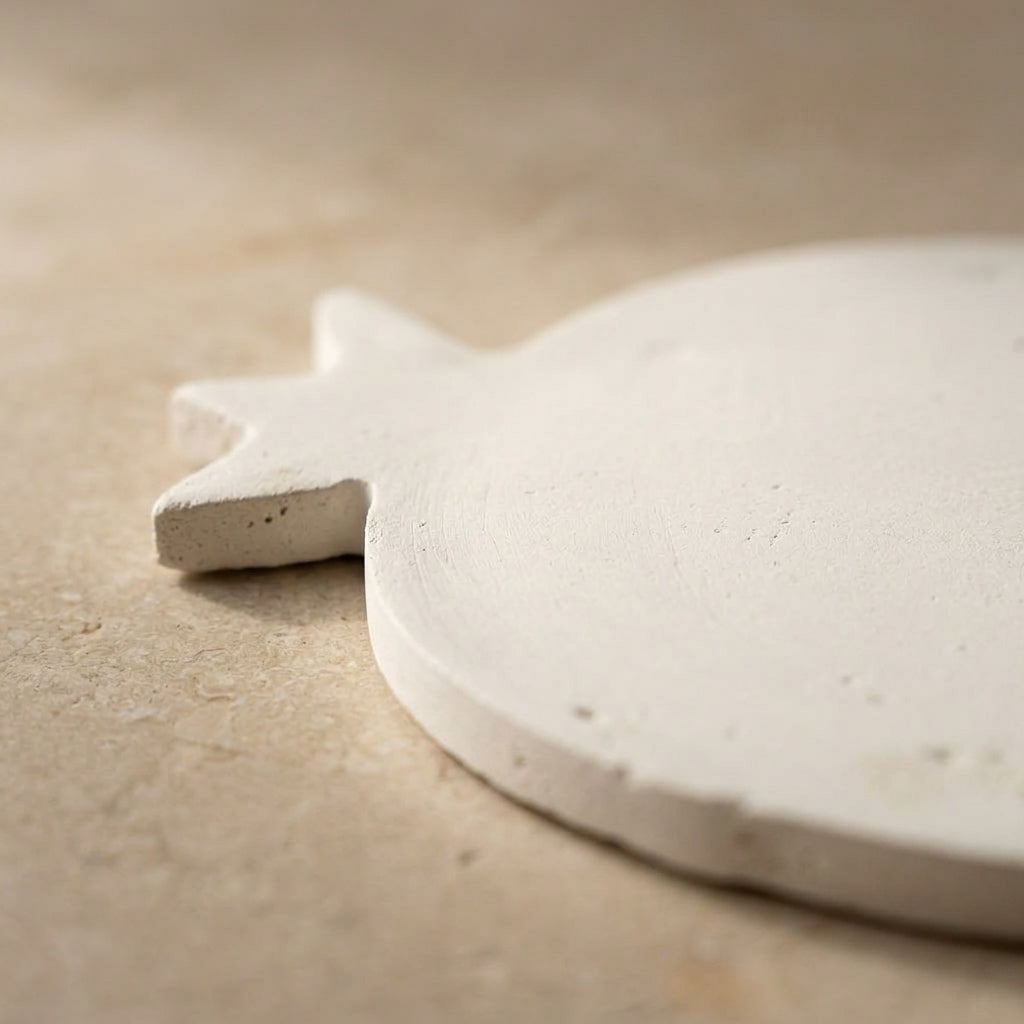 Handmade Concrete Small Pomegranate Judaica Decor and Tray