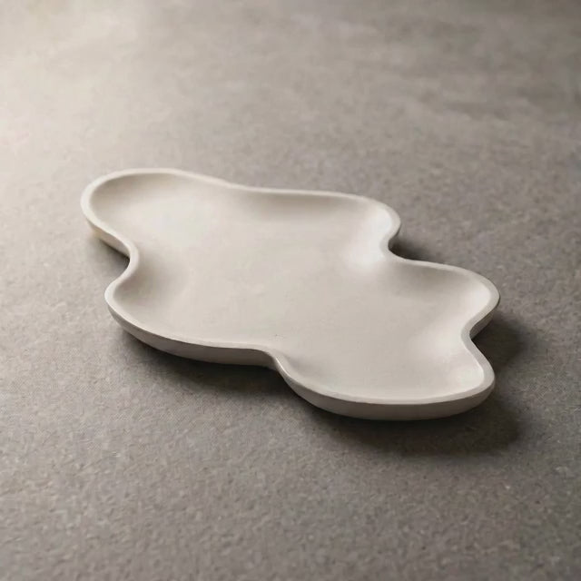 Organic Cloud Tray Shabbat Table Decor