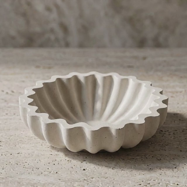 Petal Wave Concrete Bowl
